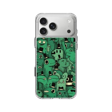 iPhone 17 Pro Max Clear Case（相機按鈕） 透明 - 怪奇事物所 Incrediville - 所長密集恐懼症