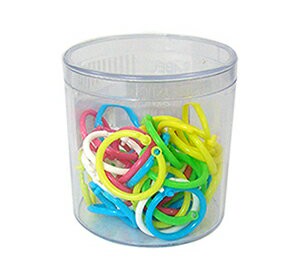 ABEL 力大牌 25mm 塑膠卡片環 卡片圈 50入 09712