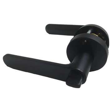 水平門鎖/房門鎖 直把手  黑色  有鑰匙  效期可用  1組