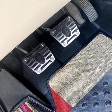 ✅汽車腳踏板手動擋改裝金屬加大離合器剎車橡膠墊增高通用型