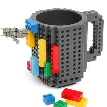 積木DIY組裝馬克隨手水杯拼裝DIY組裝咖啡杯Brick Mug Cup