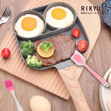 Rikyu日本利休蛋餃神器煎雞蛋不粘鍋家用煎肉荷包蛋四孔煎蛋漢堡