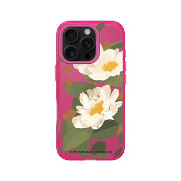 iPhone 16 Pro Clear 粉漾桃 - Janice Sung - Flora 花