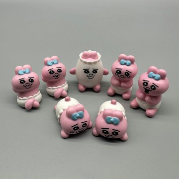 【臺灣出貨】正版散貨opanchu日版褲頭兔 內褲兔 胖次兔 表情粉兔可愛公仔擺件