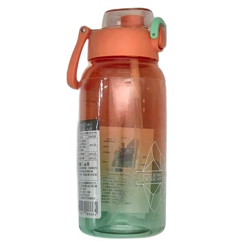 GENKI BEAR 元氣熊 漸層Tritan大容量水壺  極光橙  1L  1個