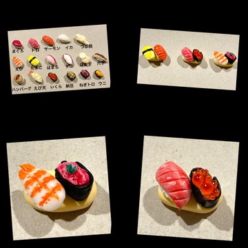 【2個一組】壽司雙拼磁鐵三入組