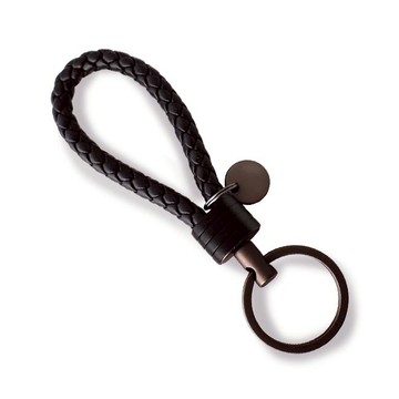 【 O'Pretty 歐沛媞】手工編織皮革鑰匙扣(12.3X3.2cm)(隨機出貨)