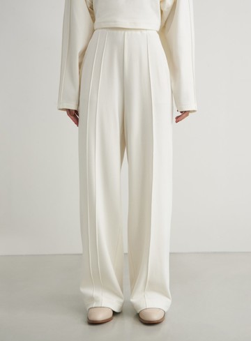 輕暖感舒適落地寬褲