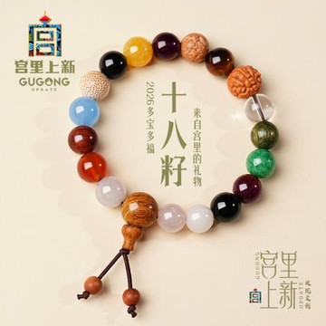 (免運)宮里上新十八籽手串女款真品菩提純天然盤玩文玩多寶手鏈生日禮物