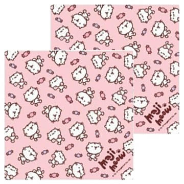 MOCODO 伴佳家 方巾 S Set  麻吉貓糖果樂園 粉色  2條