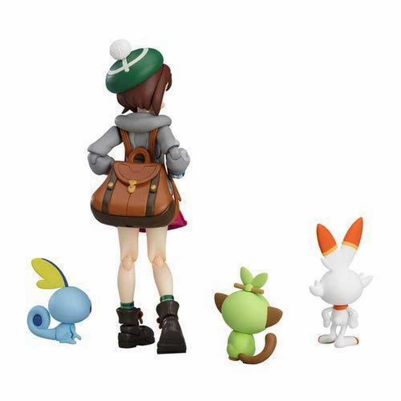 2025-25 秋冬新作  ハイブランドの 海外ポケモンセンター figma ユウリ サルノリ ヒバニー メッソン ゲームキャラクター