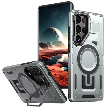 軍工防摔 鏡頭支架 磁吸無線充 適用三星 S26 S25 Ultra S24 A16 A55 A35 A15 防摔殼