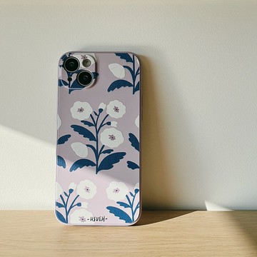 聯名 阿Hsueh 白花靜謐 防摔手機殼 HHAA01