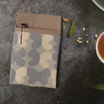 藍色小花 口袋型筆袋 護理師筆袋 醫師筆袋 老師筆袋