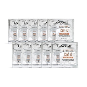 LANCOME 蘭蔻 超輕盈UV煥亮妝前乳SPF50+ PA++++(1ml)X10#粉潤光-公司貨