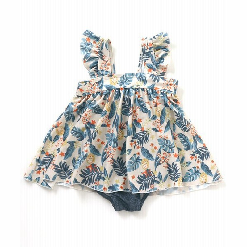F O Online Store ボタニカル柄ワンピース水着 Uvカット Kids 水着 着物 浴衣 水着 通販 Lineポイント最大0 5 Get Lineショッピング