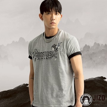 地藏小王 BLUE WAY – 異境山海烏天狗短TEE(灰)
