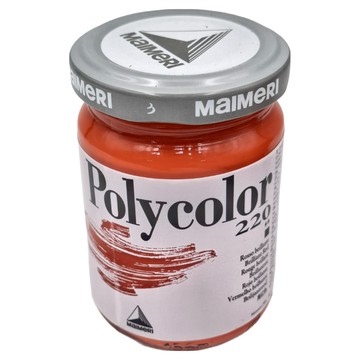 MaIMeRI 美利 POLYCOLOR重稠壓克力 MA-1220220 220 鮮紅色 BRILLIANT RED  140ml  1色