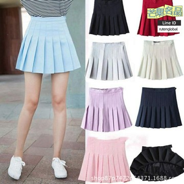 【高腰顯瘦】百褶裙 半身裙 韓版百褶裙 時尚百褶裙 純色半裙 春秋新款 純色簡約 A字版型 大碼女裝 通勤約會穿搭