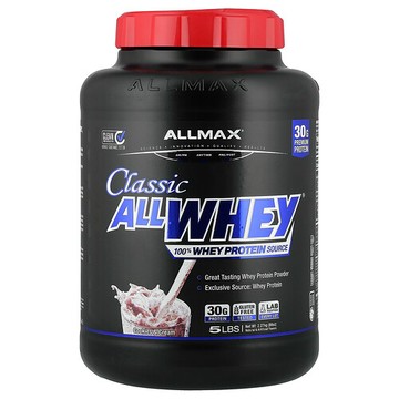 ALLMAX, CLASSIC ALLWHEY®，全乳清蛋白來源，曲奇和奶油味，5 磅。（2.27 千克）
