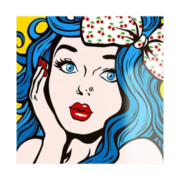 ARTJOY DIY數字油畫 藍髮少女  藍髮女孩  1個