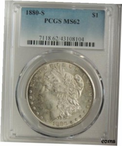 品質保証書付】 アンティークコイン NGC PCGS 1880-S $1 MORGAN SILVER