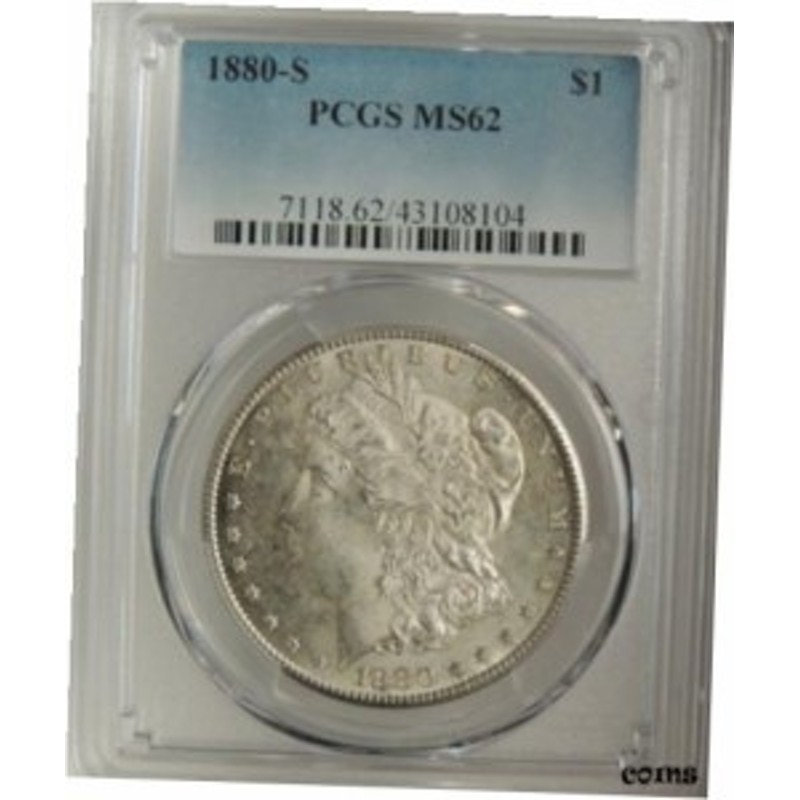 品質保証書付】 アンティークコイン NGC PCGS 1880-S $1 MORGAN SILVER