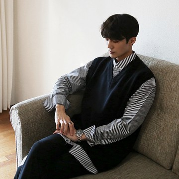 【COMOON】韓系寬鬆素色背心 M-3XL 套頭毛衫外穿 潮流慵懶風 針織上衣 疊穿 百搭針織馬甲