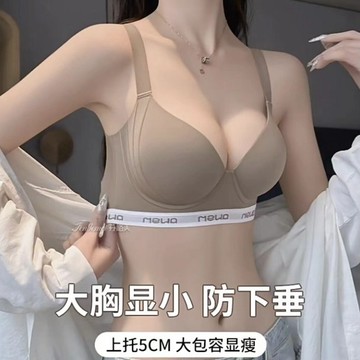 大碼文胸 透氣 提拉 聚攏集中內衣 薄款 大胸顯小 無痕內衣 調整型內衣 防下垂 收副乳 上託 軟支撐內衣