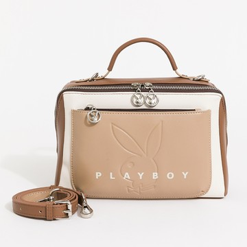 PLAYBOY - 手提包附背帶  Limelight系列 - 咖啡色
