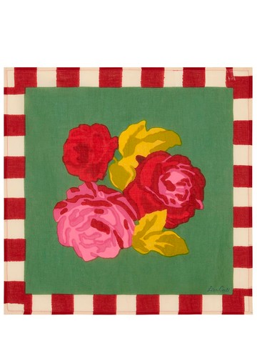 Set Of 4 Nizam Stripes Green Napkins