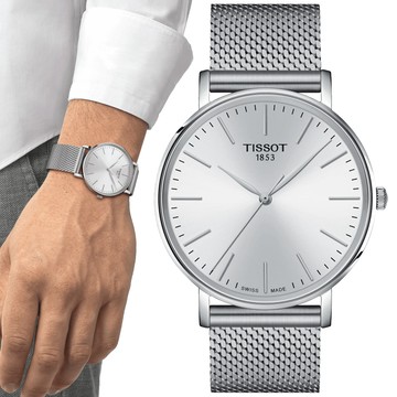 TISSOT天梭 EVERYTIME 簡約經典腕錶 40mm/T1434101101100