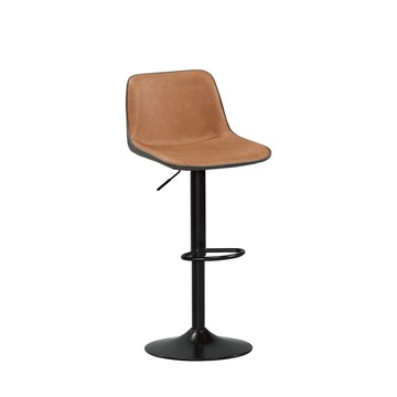 直人木業-ASHE灰橘升降吧椅