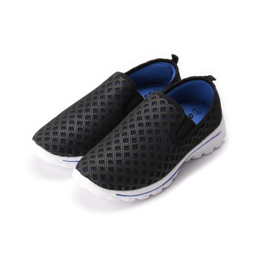 SPEED 網洞套式休閒鞋 黑藍 男