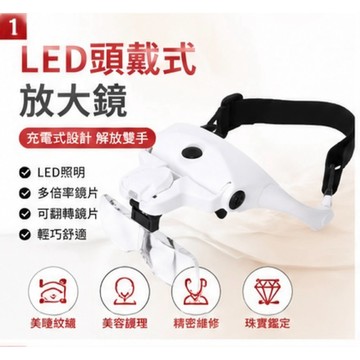 LED頭戴式放大鏡 眼鏡式放大鏡 充電放大鏡 美睫放大鏡 紋繡放大鏡 美容放大鏡 修錶放大鏡 珠寶放大鏡美甲工具維修工具