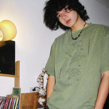 TEE7-日漫eva頭像極簡水洗做舊圓領短袖T恤美式復古重磅純棉寬松