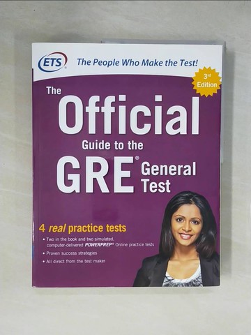 【書寶二手書T1／科學_ZGZ】The Official Guide to the GRE General Test_Educational Testing Service (COR)