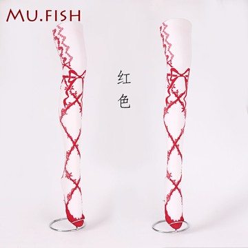 少女七分甜原創設計 棘刺玫瑰 夏季薄天鵝絨lolita襪子連褲襪現貨