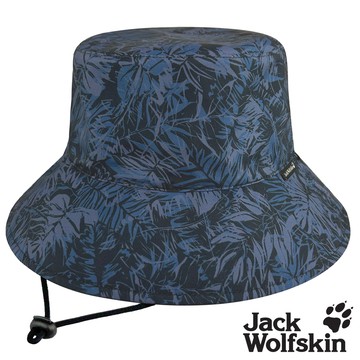 【Jack wolfskin 飛狼】石墨烯消臭 雙面戴漁夫帽 遮陽帽『藍雨林』
