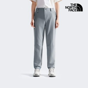 【The North Face 官方旗艦】 北面女款灰色DWR防潑水戶外徒步長褲｜8DXEH5F