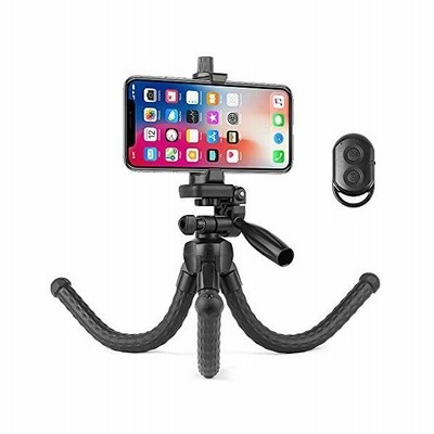 スマホ 三脚 くねくね どこでも固定可能 3way雲台 スマホスタンド 三脚 耐荷重1kg Iphone Ipad タブレット固定 リモ 通販 Lineポイント最大get Lineショッピング