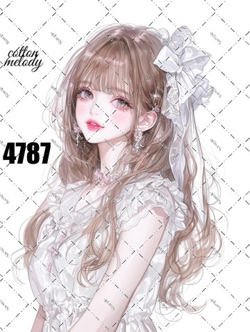 original sticker no.4787 人物貼紙 原創貼紙 原創人物貼紙 裝飾貼紙 cotton melody