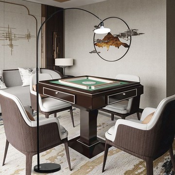 北歐簡約棋牌客臥室輕奢美容紋繡閱讀護眼麻將釣魚工作落地大路燈WW101公司貨