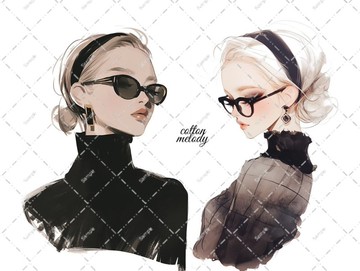 原創貼紙 no.7676 人物貼紙 原創貼紙 人物貼紙 女孩貼紙 原創人物貼紙