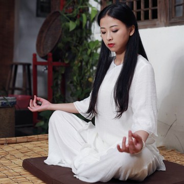 居士服盤扣瑜伽服太極服女夏季棉麻禪服女禪修服茶服改良中式唐裝