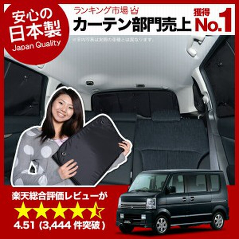 みんなが選ぶ 車中泊グッズ楽天ランキング堂々の1位 金賞受賞 エブリイワゴンda64w カーテンいらずサンシェード リア用 通販 Lineポイント最大1 0 Get Lineショッピング