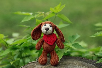 鉤針小狗 5.5 英寸，鉤針小狗毛絨玩具，小狗玩具，針織小狗