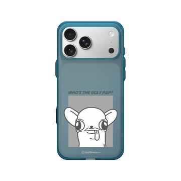 iPhone 17 Pro Max Clear (相機按鈕) 夜幕藍 - Godgwawa 變種吉娃娃 - 誰是醜吉