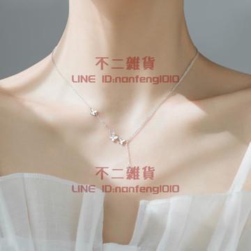 蝴蝶項鏈 輕奢小眾百搭頸鏈 百搭仙氣女夏鎖骨鏈【不二雜貨】