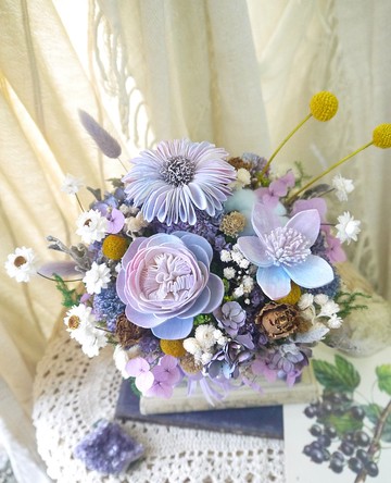 浪漫精靈 II .婚禮浪漫紫色系.婚禮生日乾燥花禮物